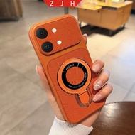 ABCF Case For Vivo Y05 4G Y11D Strong Magnetic Adsorption Mobile Phone Protective Case U-Shaped Fold