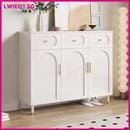 Shoe Cabinet Simple Cream Style Dustproof 140cm Drawer Cabinet Home Outdoor Multi-layer Waterproof S