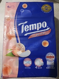 (交換) (有2pack) Tempo 蜜桃味 4層紙巾 4包裝