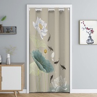Curtain Noren Entrance Feng Shui Door Curtain Kitchen Door Divider Bedroom Blackout Curtain Aircon Door Curtain Toilet Partition Door Curtain Room Decoration Great For Privacy - （Include Tension Rod）门帘 ML010803