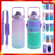 2L Water Bottle Case Sports Sleeve Insulation Cover Pouch With Strap Cellphone Holder Bag (Water Bot