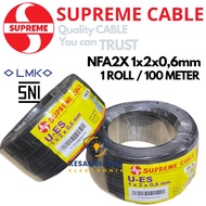 SUPREME TELEPHONE CABLE 1 ROLL (100 METERS) DROP WIRE CABLE OUTDOOR CABLE U-ES 1x2x0.6mm