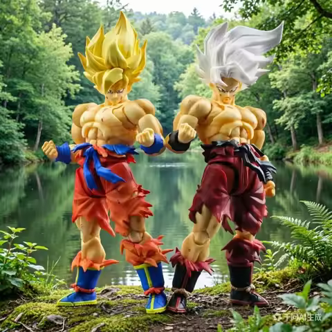 OfferIN STOCK N&T Studio Dragon Ball Anime Action Figures SHF Super Saiyan Son Goku Battle Damaged 3