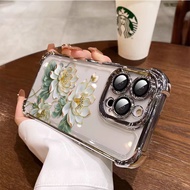 3 In1 Lotus flower Case For Realme 7T Realme P3 Ultra 5G C63 V60 V60pro V11 V13 Realme GT GT7 GT7 Pr