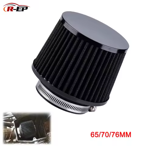 R-EP Universal Car Air Intake Filter 76MM 70mm 65mm Performance High Flow Filters for Cold Air Intak