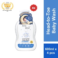 [Bundle of 4] BZU BZU Head To Toe Baby Wash 600ml