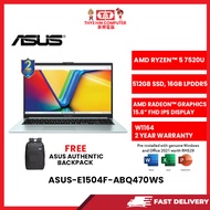 ASUS-E1504F-ABQ470WS-GREEN-AMDRYZEN5-7520U,16GBR5,512GBSSD,AMDRADEON,15.6"FHD,W1164,2YRSH&S