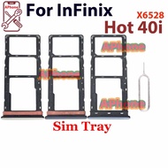 For Infinix Hot 40i X6528 X6528B Sim Card Tray Slot