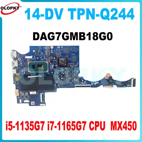 DAG7GMB18G0 motherboard for HP 14-DV TPN-Q244 laptop motherboard M16644-001 M16644-601 M24519-601 wi