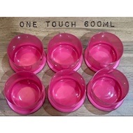 Tupperware One Touch 600ml Pink only