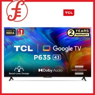 TCL P635 43 50 55 58 65 75 inch 4k Google Android SMART TV