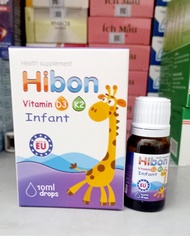 Vitamin D3 K2 HIBON - Bổ sung vitamin D dạng nhỏ giọt tăng cường hấp thu canxi phát triển chiều ca