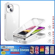 (Mobevo) JETech Case iPhone 14 Plus 6.7Inch Built-in Screen Protector Anti-Scratch, 360 Degree Full 