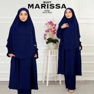 MARISSA SUIT 13.0  JUBAH HITAM JUBAH PUTIH size S -3XL