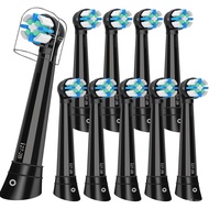 IO Toothbrush Heads Compatible with Oral B iO,Medium-Hard bristles Care for Your Teeth,Black DL8C