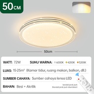 GOGEOUS Lampu Plafon Minimalis Modern Lorong Dekorasi Hias LED Bulat Pvc 48 Watt 3 Warna Kamar Tidur