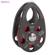 FANSINAG Single Pulley, Fixed Side Plates Roller Bearing Bearing Pulley,  Gray and Red Aluminum High