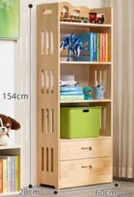 全城熱賣 - 簡約客廳兒童書櫃(雙抽屜經典款-五層60cm)