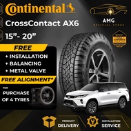 Continental Cross Contact AX6 Pickup Truck SUV Crossover 4x4 Tyre (FREE INSTALLATION/DELIVERY) 15 16