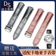 Suitable For cartier Blue Balloon Watch Strap Genuine Leather Convex Interface Folding Buckle Bracel