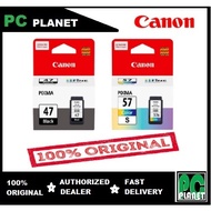 ORIGINAL CANON PG-47 BLACK INK / CL-57S CL-57 COLOR INK