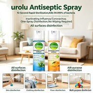 Urolu Antibacterial Disinfectant Spray Orange 465ml kill Flu and Covid-19 virus, Fresh Citrus Scent