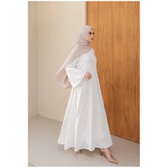 Preloved zahira dress fwdaily fw daily raya collection premium white white