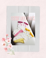 Solene.daily - Ribbon Heart & Blossom Heart Pilates Socks