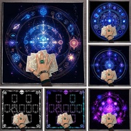 Divination Tarot Card Table Cloth Altar Cloth Moon Phase Flowers and Plants Snake Table Cloth for Ta
