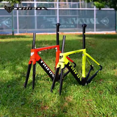 Full Carbon Road Bike Frame Fork Seatpost Headset Rim/V Brake T800Carbon Fiber Bicycle Frameset 700x