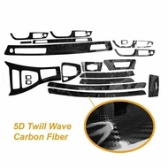 Glossy Carbon Fiber Car Interior 5D Wrap Trim Decalrations For BMW 3 Series E90 E92 E93 2005-2012 LHD Car Styling Access
