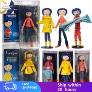 [Free Shipping]Coraline & The Secret Door NECA Coraline Action Figure Can Change Clothes Doll Decora