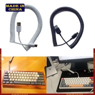 HIk Type C Coiled Cable Wire Mechanical Keyboard GH60 USB Cable Type-C to USB Port for  GH60 Keyboar