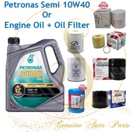 Petronas Syntium 800 10W40 10W-40 Semi Synthetic SN/CF Engine Oil 4L + Oil Filter PROTON TOYOTA PERODUA NISSAN HONDA KIA