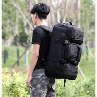 Large 60L 3-in-1 ARMY Backpack - Tactical Travel Backpacker, black