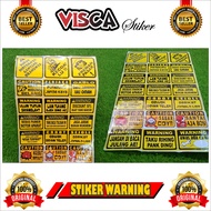 Warning Racing Stickers - Cool Aesthetic Warning Stickers - Vinyl Stickers - Cool Motorcycle Racing 