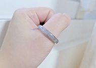 【親翠】天然翡翠 冰烏雞特色半山半水手指鐲18號戒圈 潮黑