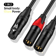 XLR to XLR Y-Splitter Cable Balanced XLR Female to Dual XLR Male Audio Microphone Adapter 2 XLR to X