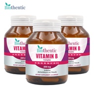 [แพ็ค 3 ขวด สุดคุ้ม] Vitamin B Complex วิตามินบีรวม ไบโอเธนทิค Biothentic Vitamin B1 B2 B3 B5 B6 B7 B9 B12 วิตามิน บี1 บี2 บี3 บี5 บี6 บี7 บี9 บี12 มัลติวิตามินบี วิตามินบี