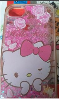 包郵二手) Iphone 7 case Kitty手機殼 閃閃 一個 ●邊破少少有少少問題