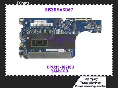 PCparts Refurbished 5B20S43067 For Lenovo Ideapad S540-13IML Laptop Motherboard I5-10210U RAM 8GB 10