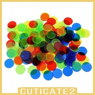 [Cuticate2] 100pcs Bingo Chips Counting Chips Bingo Supplies Counter Mixed Color
