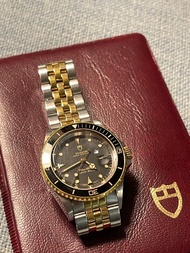 Tudor Vintage Mini-Sub 73091 Gold/Steel 33mm / from year 1992 with certificate