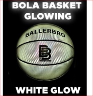 Bola Basket BALLERBRO Glowing Size 6 White Glow Premium / Ball Bola Basketball Anak Dewasa Ukuran 6 