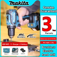 【Imported original factory/3-year warranty】Makita DDF485 brushless lithium battery electric drill multi-function 18V electric screwdriver handheld 6.0A.H rechargeable drill household pistol drill power tool