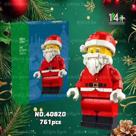 Disney 2026 NEW 40820 Santa Claus Building Blocks Christmas Model Decor for Home & Gift for Lovers