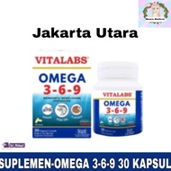 Vitalabs Omega 3-6-9 Isi 30 Kapsul/Minyak ikan-VITALABS OMEGA 3-6-9