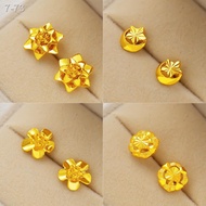 ♣✈✆Anting-anting emas pasir klasik untuk wanita Anting-anting warna emas Anting-anting emas pasir Vi
