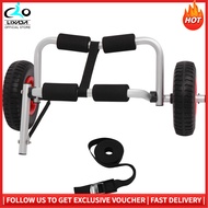 Portable Lightweight Foldable Boat Kayak Carrier Canoe Dolly Tote Trolley Transport Trailer Cart Removable Wheels