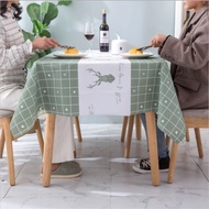 Waterproof Checkered Tablecloth Dining Table Runner Dining Table Runner Motif Home Decoration